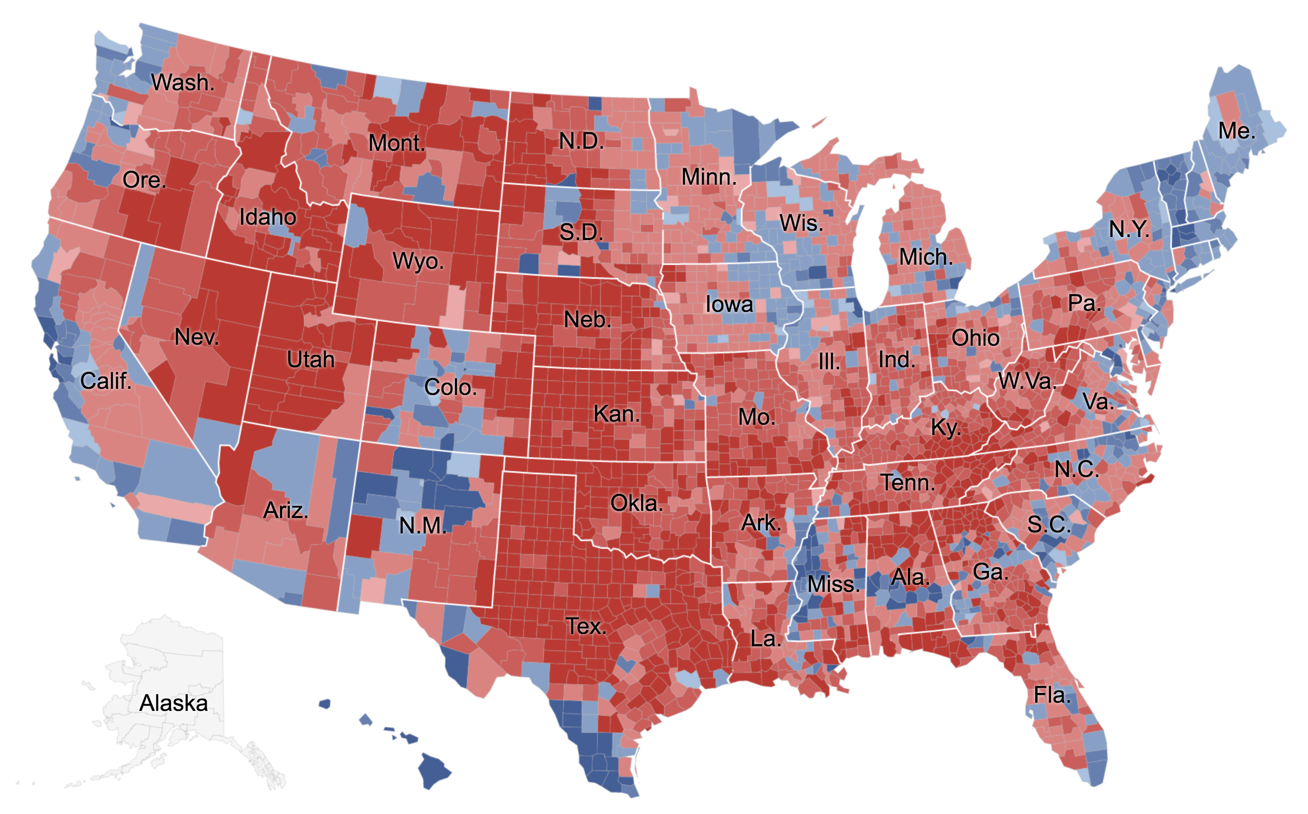 US Election map